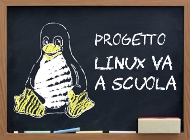 Logo Linux a scuola