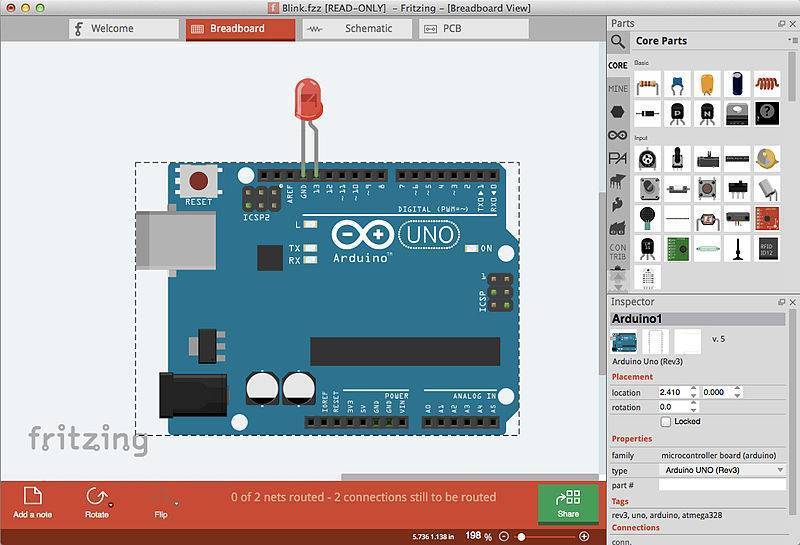 Fritzing progettazione elettronica