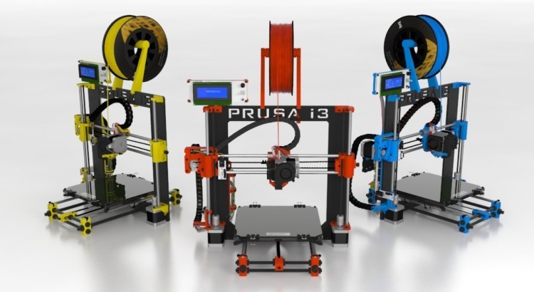 Tre stampanti Prusa