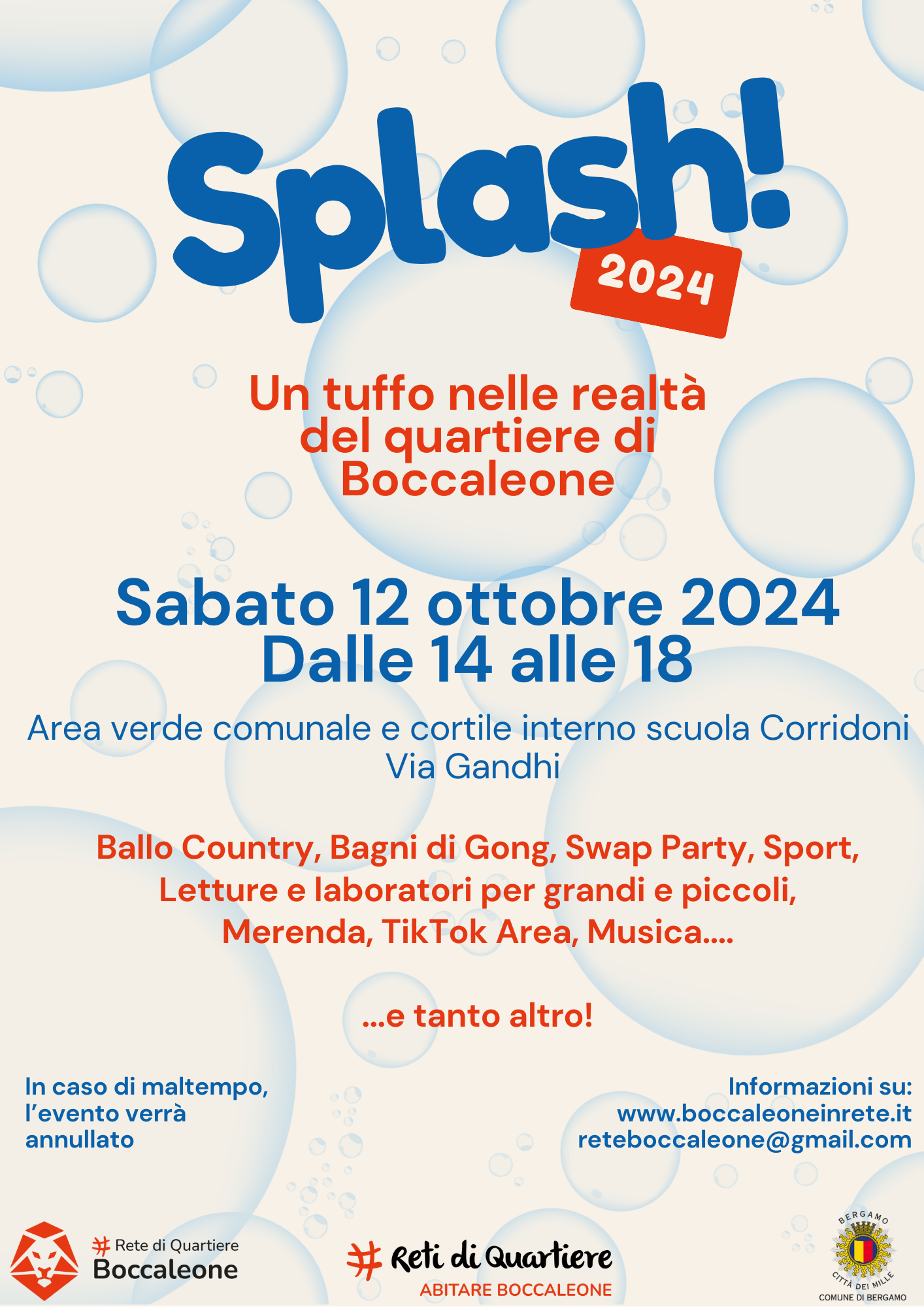 Locandina ufficiale dell'evento Splash 2024