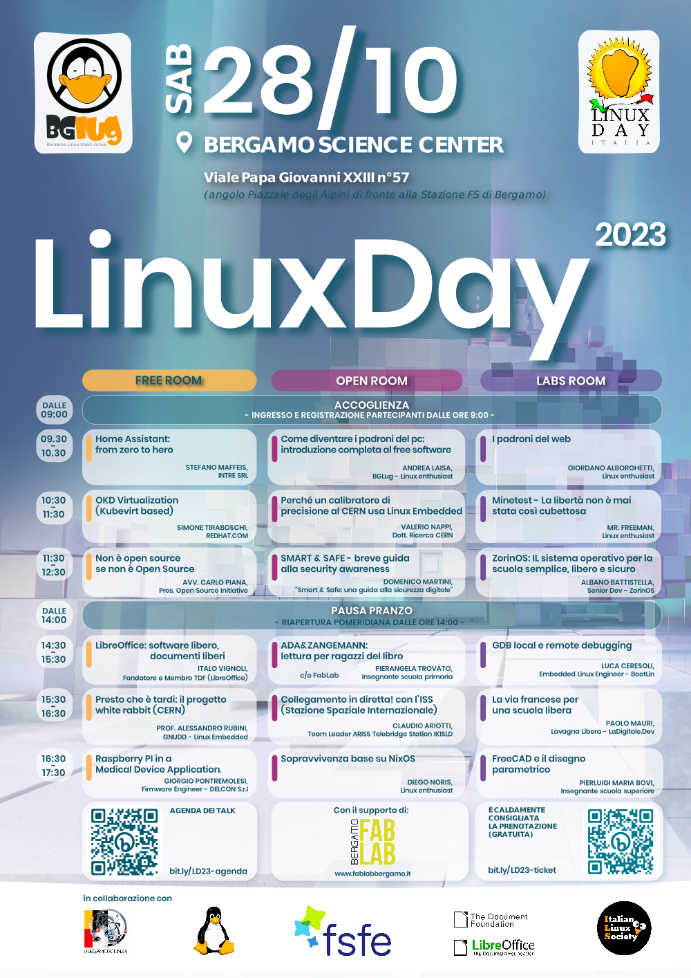 Locandina Linux Day Bergamo 2023